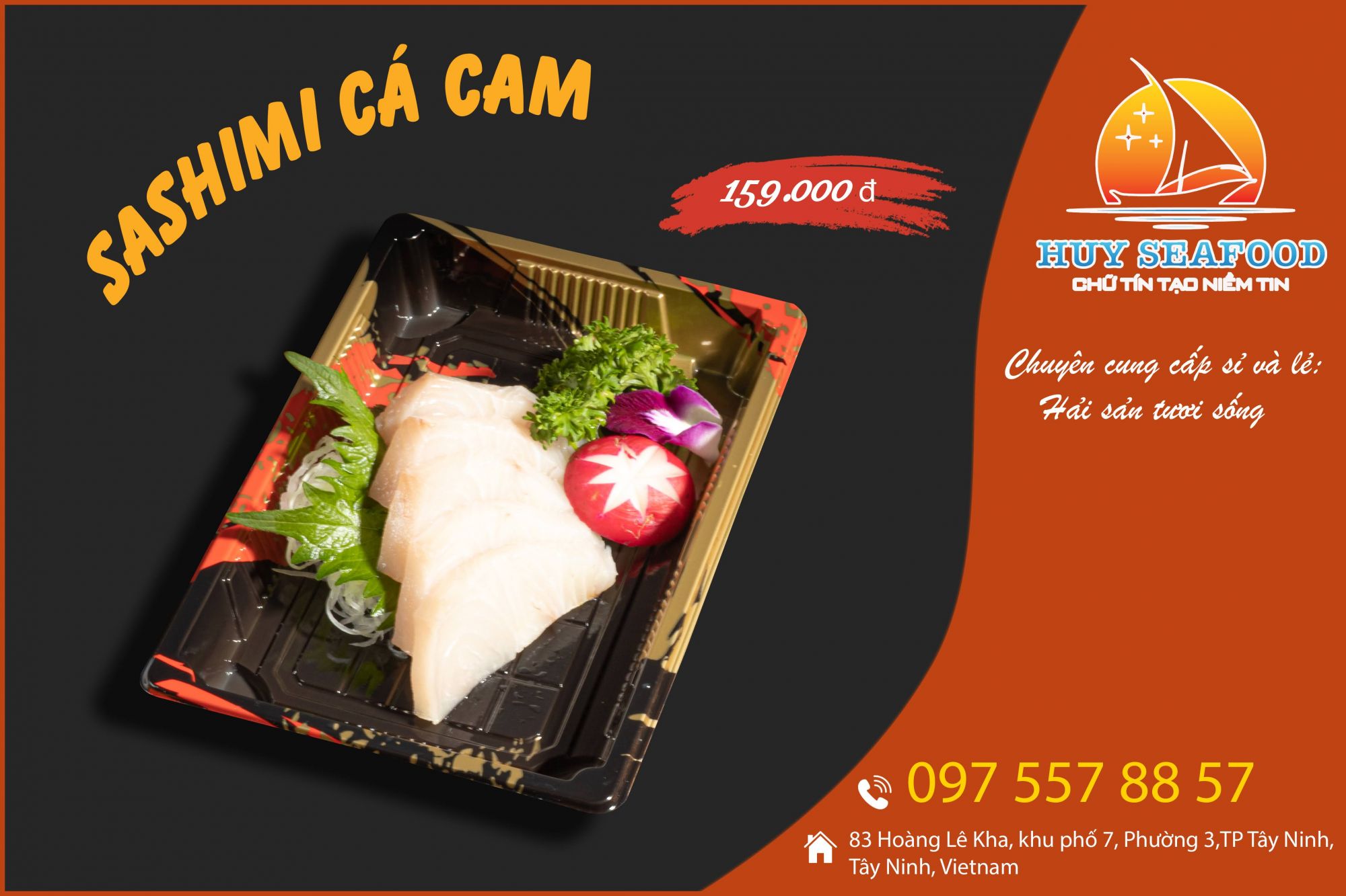 sashimi cá cam
